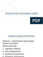 Pengantar Program Linier