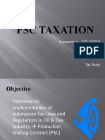 PSC TAXATION OVERVIEW