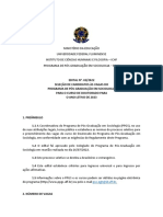 Edital PPGS UFF seleção Doutorado Sociologia 2023