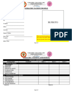 Geriatric patient profile assessment