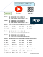 Common Multiples and LCM PDF