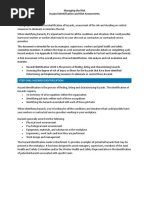 Hazard Identification and Risk Assessments Sample (HIRARC)