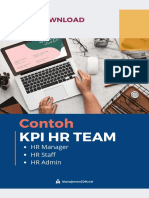Contoh: Kpi HR Team