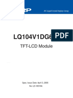 TELA LCD LQ104V1DG61 Sharp