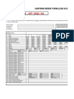 Uniform Order Form For Schools 2022 (Afp Area HQ) Updated 5 Jan 2022