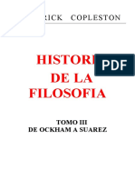Tomo 3 - III - Historia de La Filosofía - de Ockham A Suarez - Copleston
