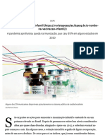 Queda na vacinação infantil no Brasil durante a pandemia