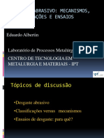Desgaste Abrasivo Mecânismos, Classificação e Ensaios - Eduardo Albertin (IPT)