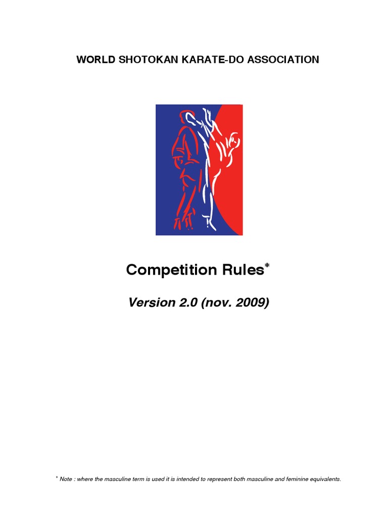 Wska Rules 2009 PDF Karate Referee