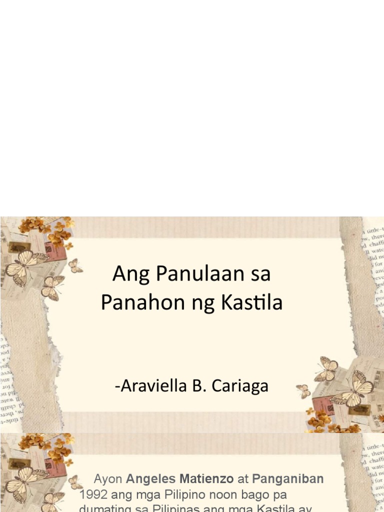 Panahon NG Kastila | PDF
