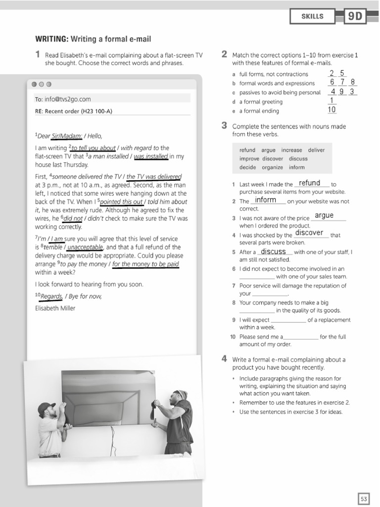 Writing Practice B1 DNB | PDF | Home & Garden