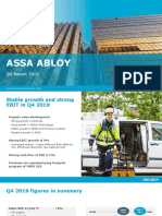 ASSA ABLOY Q4 Report Shows Stable Growth and Strong EBIT
