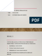 Ujian Akhir Semester Uji Performansi Mesin. - Arju Hendi