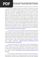 Download Acute Coronary Syndrome STEMI Anterior Wall Killips - 1 DM Type II - Uncontrolled by Jai - Ho SN59964737 doc pdf