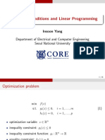 Optimality Conditions and Linear Programming KKT