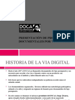 Presentación de Proyectos Documentales Por Vía Digital