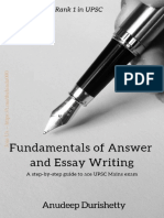 Fundamentals of Answer & Essay by Anudeep Durishetty