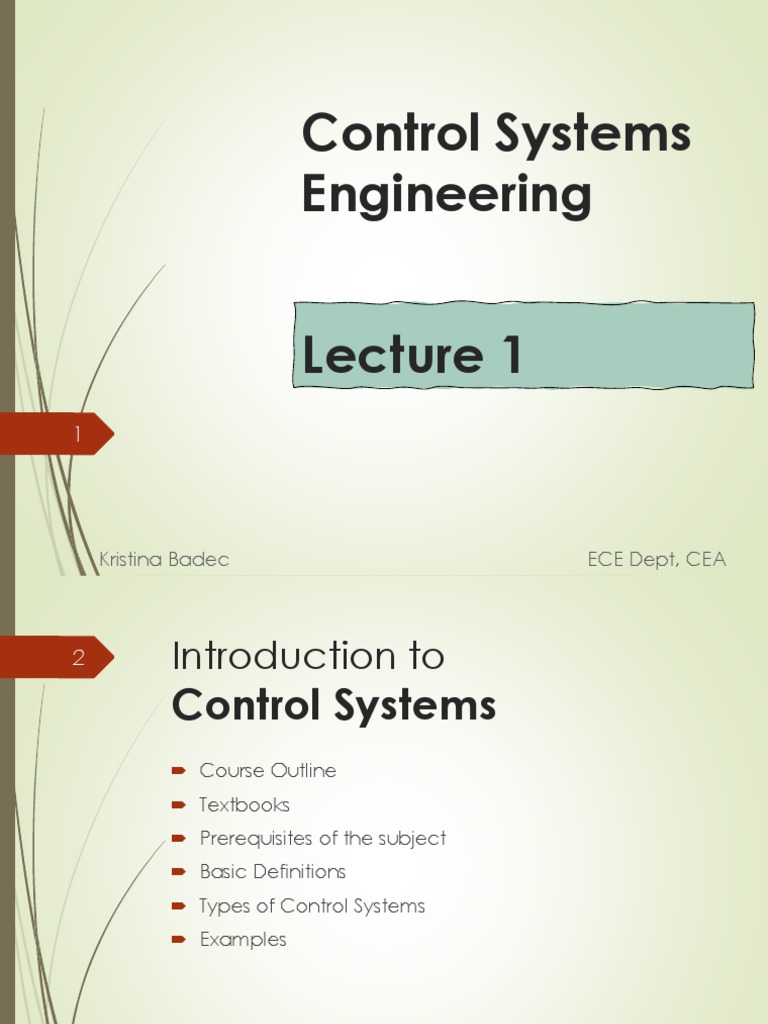 Feedback and Control Systems PDF