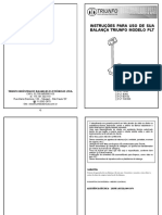 Instruções para uso da balança Triunfo PLT