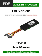 Tk418 Lte Cat m1 Nb1 Iot Tracker Manual en