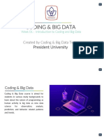 (Coding Big Data) - Week 01 - Syllabus - Introduction To Coding - Big Data
