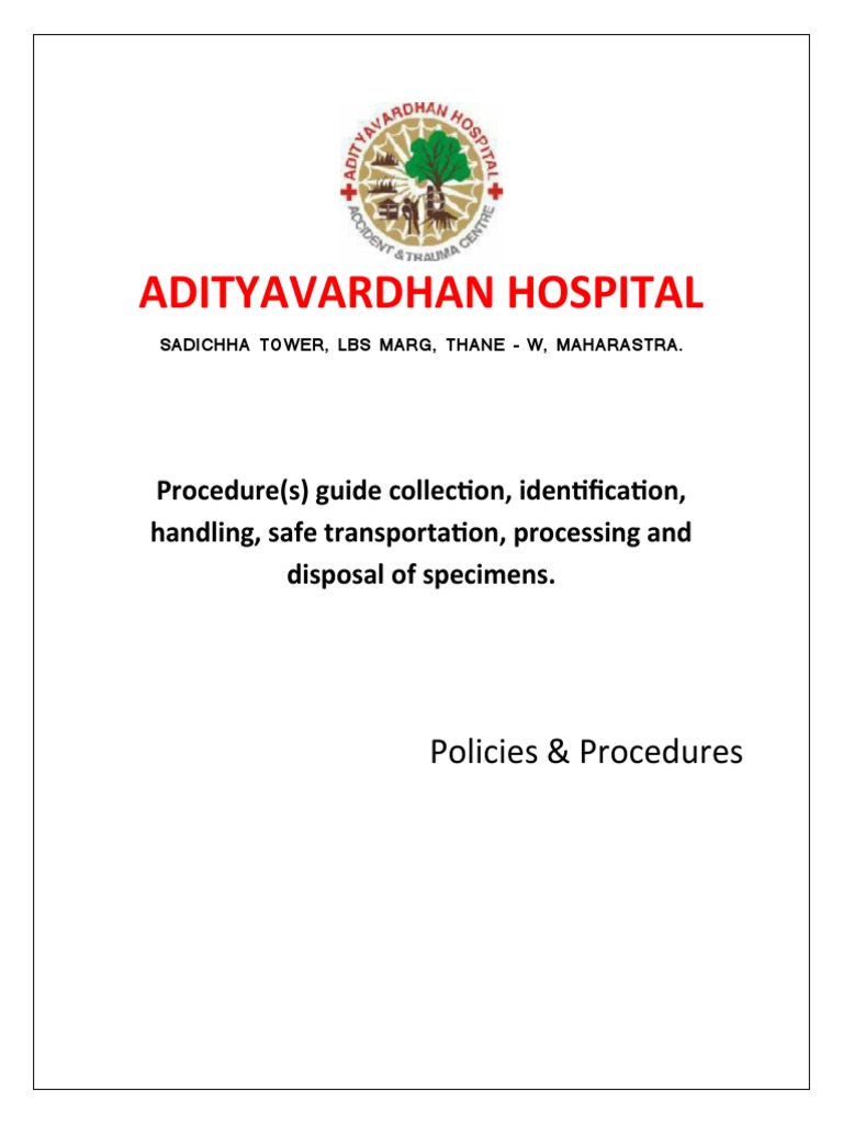 Specimen Collection and Transport Guide | PDF | Vertebral Column ...