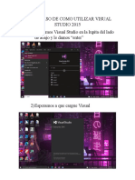 Paso A Paso de Como Utilizar Visual Studio - Vannesa Lopez 1
