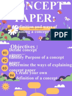 Art of Defining A Concept Paper