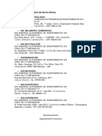 Dados para Emissão de Nota Fiscal.04