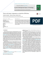 Thrust and Torque Components On Mixed-Face EPB Drives