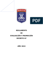 Reglamento de Promocion y Evaluacion 2022