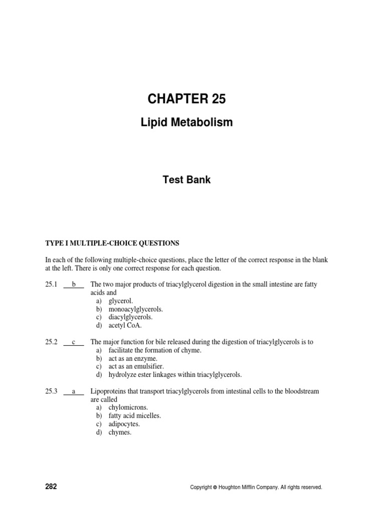 Lipid Metabolism | PDF | Fatty Acid | Lipid