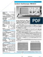 35Mhz Standard Oscilloscope Hm303-6