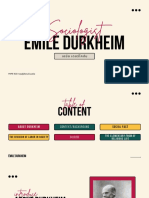 การนำเสนอ กลุ่ม 1 Emil Durkheim