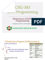 Lecture 2-Elementary - Programming
