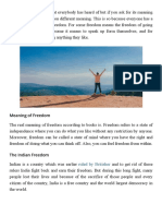 Freedom Essay For Students and Children - 500+ Words Essay