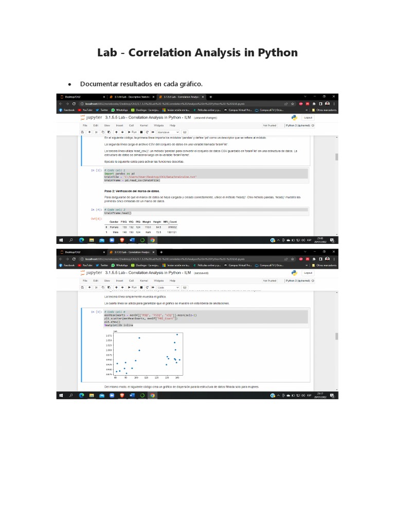 Lab2 - Correlation Analysis in Python | PDF