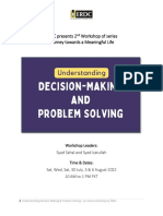 Understanding Decison-Making & Problem Solving - Workbook