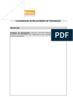 Levantamento de Necessidade de Treinamento - Sai de Baixo Novo