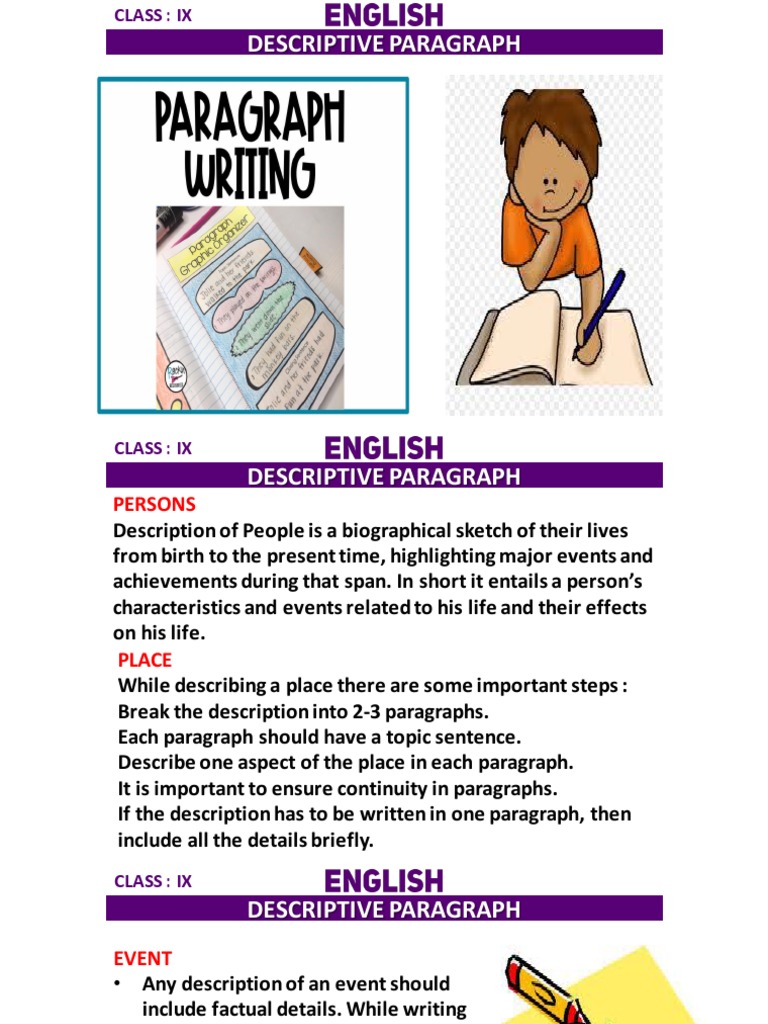 Descriptive Paragraphs | PDF | Science