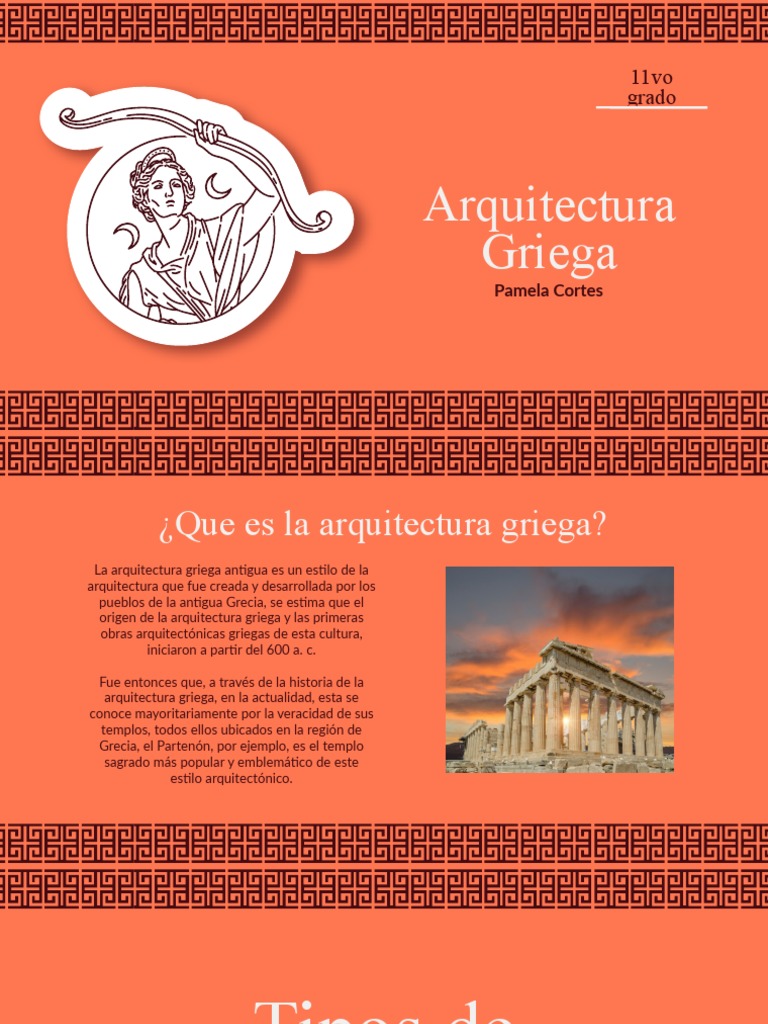 Arquitectura Griega Presentacion PDF Antigua Grecia