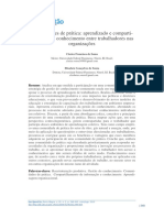 Unidades de Prática Aprendizado e Compartilhamento de Conhecimento Entre Trabalhadores Nas Organizações - Sousa-Souza