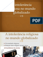 A intolerância religiosa no mundo globalizado