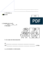 Ficha Portugues 1 Ano Treino Do o