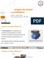 Arranque de Motor Monofásico: Instrutor: Jorge A Tapia Técnico Electromecánico - MP 1062
