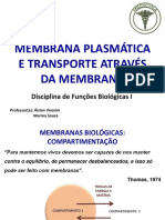 Membrana plasmática e transporte