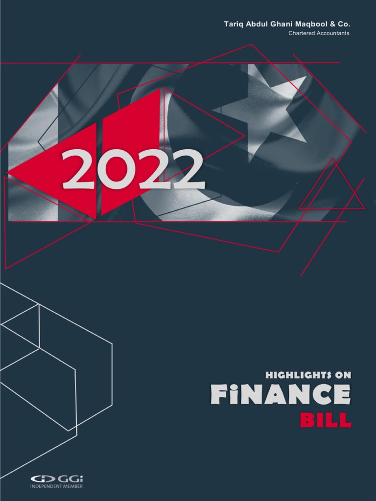 Highlights Finance Bill 2022 PDF Taxes Capital Gains Tax