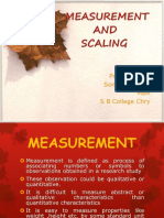 Measurement Scaling Research Methodology