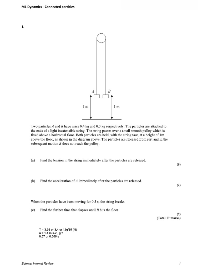 Pulley Questions PDF
