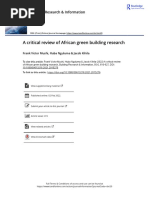 A Critical Review of African Green Building Research (2022) 19p (Mushi Et Al.)